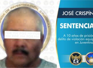 Sentencian a 10 años de prisión a José Crispin «N» por el delito de violacion equiparada
