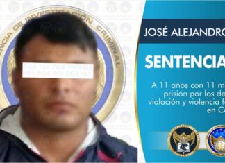 José Alejandro «N» fue sentenciado a más de once años de prisión por los delitos de violacion y violencia familiar
