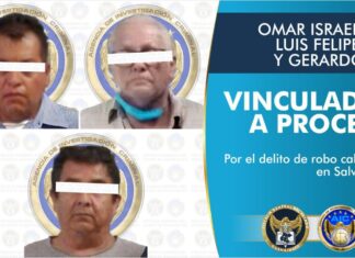 La Fiscalía General del Estado logró la captura de tres sujetos que participaron en el robo millonario a un camión de valores en Salvatierra