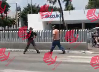 Un elemento de tránsito fue agredió por un ciudadano