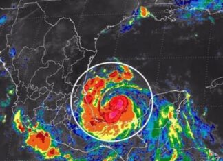 Debido al huracan «Grace» se pronostican chubascos y rachas de viento de 50 a 60 km/h en nuestro estado