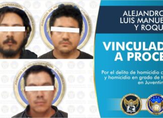 Tres sujetos que asesinaron a disparos a una víctima y atentaron contra la vida de otra en Juventino Rosas, fueron vinculados a proceso penal al ser imputados por la FGE