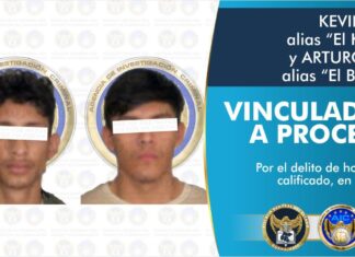 “El KEVIN” y “El BECHA”, intervinientes en el homicidio de un hombre localizado al interior de una camioneta en la colonia Jardines de Celaya, han sido detenidos por Agentes de Investigación Criminal y vinculados a proceso penal