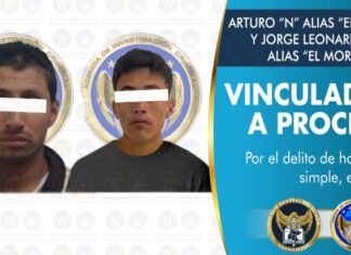 Arturo «N» alias «El Nene» y Jorge Leonardo «N» alias «El Morgona» fueron vinculados a proceso por el delito de homicidio simple en León