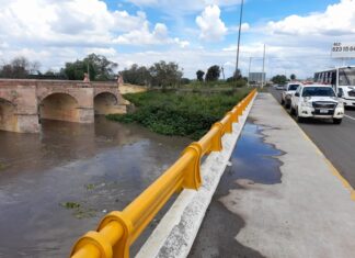 Autoridades municipales en Celeya, monitorean ríos que atraviesan el municipio, como trabajo preventivo.