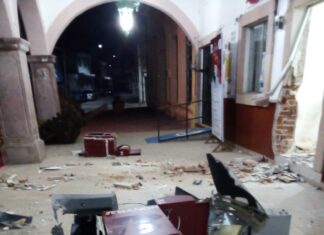 Roban cajeros automáticos ubicados en la Presidencia Municipal de Santiago Maravatio