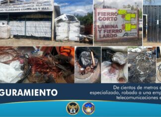Aseguran cientos de metros de cable robado a una empresa telefónica
