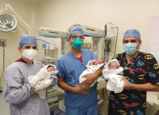 Hospital Materno Infantil de Irapuato registró el nacimiento de trillizos