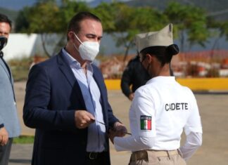 TOMA PROTESTA LUIS ALBERTO VILLARREAL GARCÍA A CADETES EGRESADOS DEL CENTRO REGIONAL DE FORMACIÓN POLICIAL No. 5