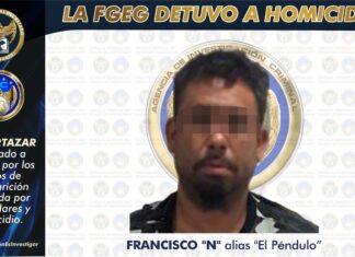 La FGEG en seguimiento a una investigación por la desaparición y homicidio de una persona cuyo cadáver trataron de ocultar en Cañada de Caracheo, detiene a “El Péndulo”.