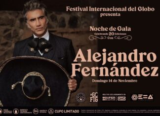 Alejandro Fernández se presentará en el Festival Internacional del Globo el próximo 14 de noviembre