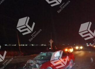 Un autobus volcó y dejó un saldo de un lesionado y daños materiales en Valle de Santiago