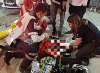 Agente de Tránsito Municipal reanima a hombre que sufrió paro cardiaco