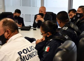Se reúne Secretario de Seguridad Ciudadana con mandos operativos de la Policía Municipal