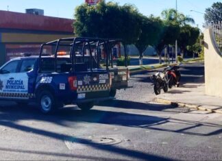 Elementos de Seguridad Pública de San Francisco del Rincon aseguraron un supuesto artefacto explosivo en la colonia Lázaro Cárdenas