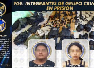 La Fiscalía General del Estado logró que fueran vinculados a proceso penal la joven de 21 años y el hombre de 31 años, capturados tras enfrentarse con Agentes de Investigación Criminal