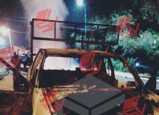 Incendian camioneta con seis cuerpos dentro en la Magdalena en Valle de Santiago