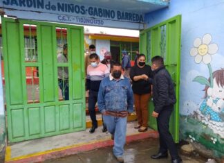 PRESIDENTE MUNICIPAL VISITA JARDÍN DE NIÑOS GABINO BARREDA