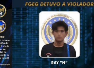 La Fiscalía General del Estado capturó a RAY “N”, este sujeto violó a una persona menor de edad.