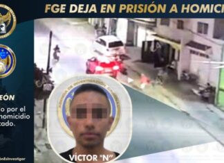 Presentan ante el Juez a Víctor N, por el delito de homicidio calificado en León.