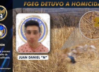 Agentes de la Fiscalía General del Estado capturó a Juan Daniel N, alias El Morsa, como presunto responsable de dos homicidios en León.
