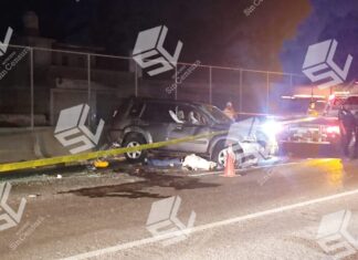 Choque por alcance en Celaya dejo un saldo de un muerto y dos heridos.