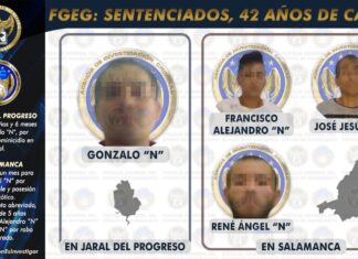 Sentencian a cuatro por varios delitos incluyendo homicidio en Guanajuato.