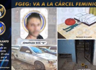 Senténcian a feminicida a 25 años de.prision en Guanajuato.