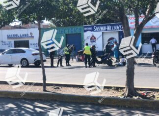Un hombre resultó lesionado en desigual choque entre una moto y un auto en Salvatierra.