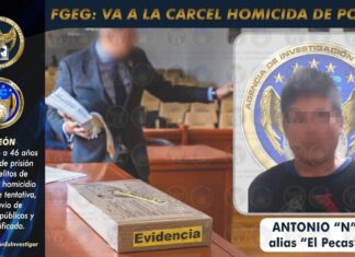 La Fiscalía General del Estado deja más de 40 años en la cárcel al asesino de Juan Diego “N”, policía de León.