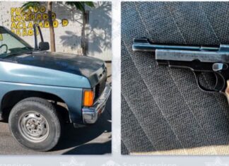 ASEGURAN ARMA DE FUEGO Y RECUPERAN CAMIONETA CON REPORTE DE ROBO