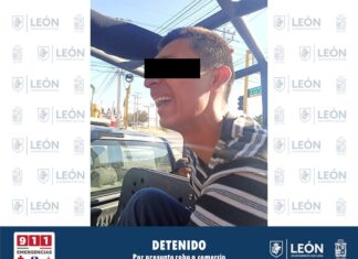 Hombre es detenido por presunto robo a comercio en León.