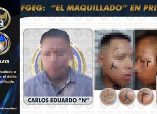 “El Maquillado” fue detenido por la Fiscalía General del Estado con orden de aprehensión acusado de robar cerca de medio millón de pesos a cuentahabiente.