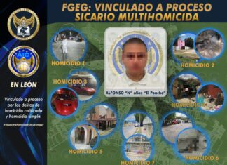 La FGEG logra que sicario con largo historial criminal sea vinculado a proceso penal.