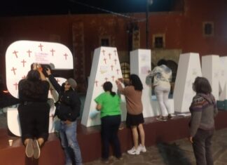 Feministas recordaron el Día Internacional Para la Eliminación de la Violencia Contra las Mujeres en Salamanca.