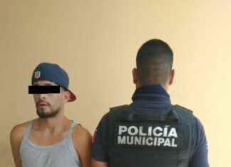 Detienen a hombre por violencia familiar en Salamanca.