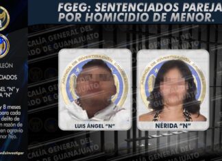 Obtiene la Fiscalía General de Justicia sentencia de 16 años con 8 meses para homicidas de su menor hijo, en Moroleón.