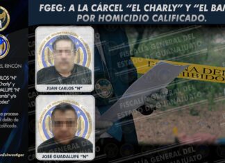 A la cárcel “El Charly” y “El Bambi”, por golpear y estrangular hasta la muerte a un hombre en Purísima del Rincón.