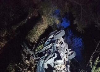 Seis muertos y un herido grave fue el saldo de un choque en el libramiento Uriangato- Yuriria.