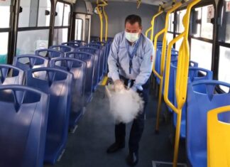 MANTIENEN MEDIDAS PREVENTIVAS EN EL TRANSPORTE PÚBLICO DE LEÓN