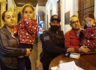 Policía de San Francisco del Rincon localiza a menor extraviada y la entrega a sus padres.