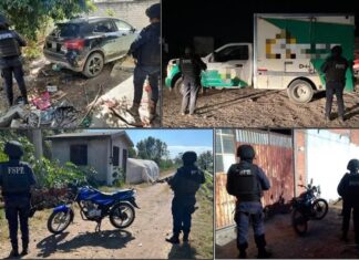 FSPE aseguran cuatro vehículos con reporte de robo