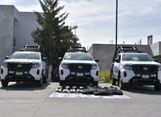 Se entrega equipamiento al cuerpo de Seguridad Pública Municipal en Moroleon.