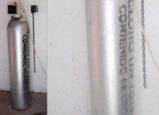 Protección Civil estatal emite alerta por robo de cilindros de gas cloro en Purísima del Rincón.