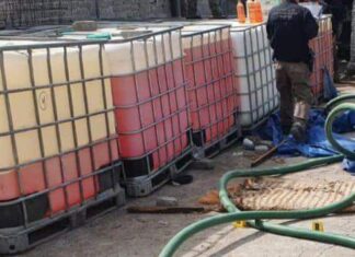 Aseguran más de 22 mil litros de hidrocarburo robado en Tarímbaro Mich.