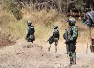 Cientos de Soldados llegan a Tepalcatepec; Michoacán, sicarios del CJNG y Autodefensas huyeron.