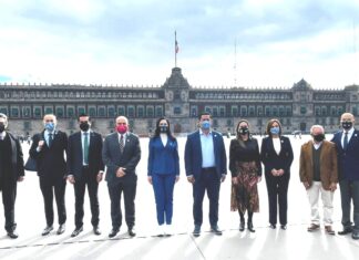 César Prieto trabaja en conjunto con el Gobernador; se reúnen con el Presidente de México