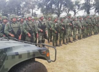 Arriban mil 500 elementos castrenses para sumarse a tareas de seguridad en 5 municipios de Guanajuato.