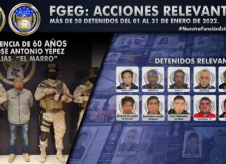 La Fiscalía General del Estado inició el 2022 con más de 50 personas detenidas,