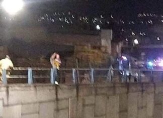 Vinculan a proceso a sujeto que amenazó con lanzarse con su bebé de un puente